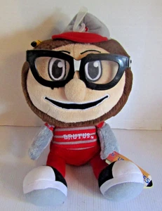 Ohio State University Study Buddy Brutus Buckeye Mascot Plush NWOT - Picture 1 of 4