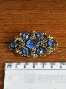 Böhmisch Tschechische Brosche schönes Stück 30er Jahre Schmuck Statement Item Kurioses 6g - Bild 1 von 2