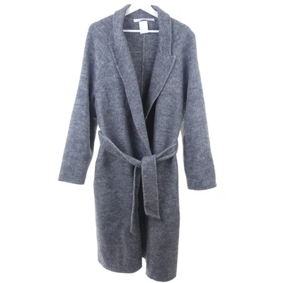 HERZEN'S ANGELEGENHEIT Mantel Wolle Angora Seide Grau Gr. 44 - Bild 1 von 4