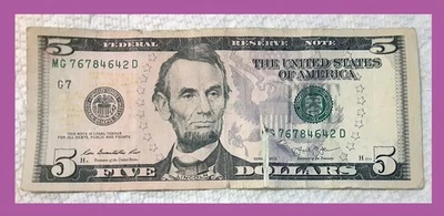 Mint Error Five Dollar Bill  (Includes Video) - Image 1 of 4