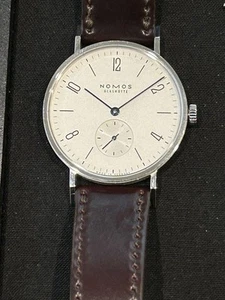 NOMOS Glashutte Tangente 101 35mm Manual Watch Box Papers Straps D-Buckle - Picture 1 of 8