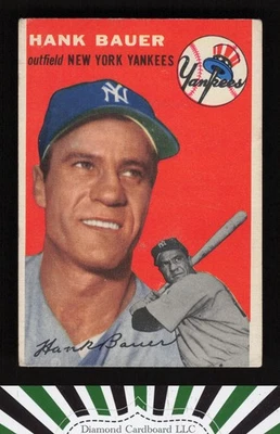 1954 Topps #130 Hank Bauer VG (MC) o - Image 1 of 2