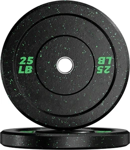 2x25 Lb/2x35 Lb Home Rubber Bumper Plate Barbell Weight Plates Set for Gym USA   - Picture 1 of 7