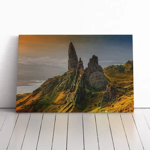 Landschaft Isle of Skye Schottland 6 Leinwand Wandbild Kunstdruck gerahmtes Bild Deko - Bild 1 von 7