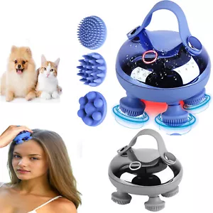 Electric Scalp Massager Rechargeable Head Mssager IPX7 Waterproof Pet Massager - Picture 1 of 29