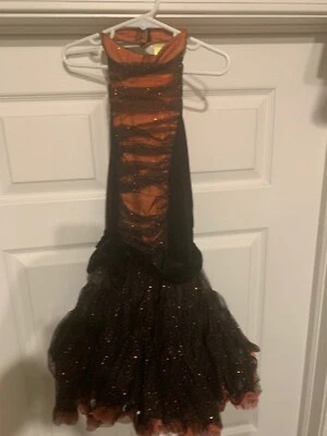 New Princess Paradise Orange Tutu Witch Costume Child Sz S 6 Complete 5 Pieces - Image 1 of 4