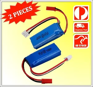 1/28 7.4v 2s LiPo 600mah 20C x2pcs Battery WLtoys K969 K979 K989 K999 P929 P939 - Picture 1 of 4