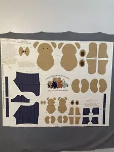 Concords Goldilocks Three Bears With Movable Arms And Legs Fabric Panel To Sew - Picture 1 of 4