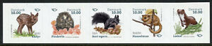 Denmark Wild Animals Stamps 2020 MNH Mammals Hedgehogs Squirrels 5v S/A Strip