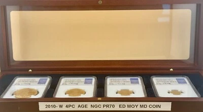 2010  American Gold Eagle Proof 4-Coin Year Set NGC PF70 Signed by  Ed Moy - Image 1 of 4