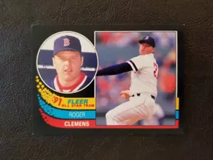 Tarjeta del equipo Fleer All Star 1991 de Roger Clemens #10 Boston Red Sox - Imagen 1 de 2