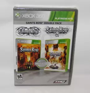 Saints Row Double Pack Platinum Hits Microsoft Xbox 360 2010 THQ Inc/Havok NEW - Picture 1 of 16