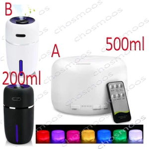 LED Ultrasonic Aroma Humidifier Essential Oil Diffuser Aromatherapy Air Purifier - Picture 1 of 41