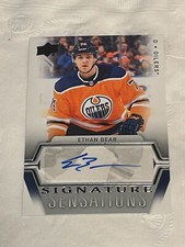 2019-20 Upper Deck Signature Sensations Ethan Bear #SS-EB Auto
