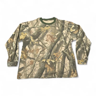 Camisa Realtree Vintage Adulto EXTRA GRANDE Marrón Camuflaje Maderas Duras Caza Y2K Foto 1 de 4