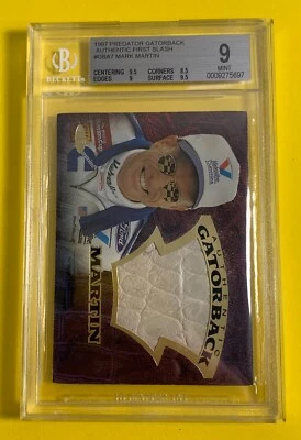 1997 Predator Gatorback AUTHENTIC FIRST SLASH #GBA7 Mark Martin /450 BGS 9 MINT - Image 1 of 4