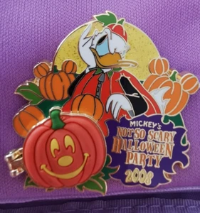 DISNEY WDW MICKEY'S NOT SO SCARY HALLOWEEN PARTY 2008 DONALD DUCK PIN LE 2500 - Picture 1 of 1