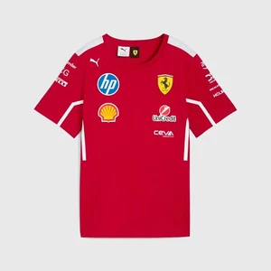 Ferrari F1 2025 T-Shirt Uomo Replica Team Puma Dark Cherry - Imagen 1 de 2
