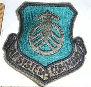 US Air Force - AF SYSTEMS COMMAND Shoulder Patch Subdued USAF Vintage Original - Bild 1 von 7
