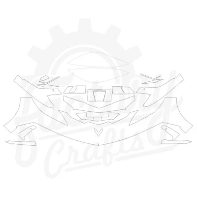 Stone Guard Paint Protection Film Clear Bra PPF For Corvette C8 20-21 FBLK - Image 1 of 4