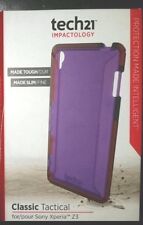 Brand New Original Tech21 Classic Tactical Case for Sony Xperia Z3 - Purple -!
