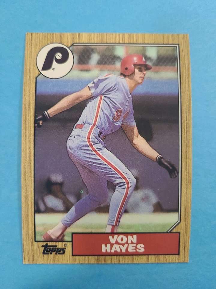 VON HAYES 1987 TOPPS BASEBALL CARD # 666 F5972 - Image 1 of 1
