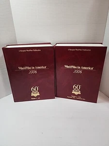 Marquis Who’s Who in America Vol. 1 & 2 60th Diamond Edition Nice... - Picture 1 of 7