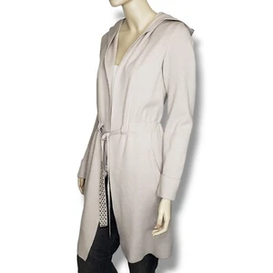 Cárdigan con Capucha Joseph Ribkoff Para Mujer Pequeño Crema Corbata Cintura Suéter - Imagen 1 de 8