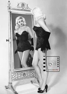 Diana Dors Fotografia Belle Arti Collezione Privata 5" x 7" WOW! RISTAMPA IN BIANCO E NERO - Foto 1 di 1
