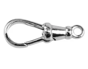 Albert Swivel Clasp Fixed Top Solid Sterling Silver 21mm Pocket Watch Fob- FS621 - Picture 1 of 1
