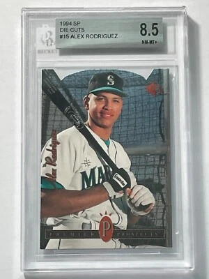 Alex Rodriguez 1994 SP Die Cut #15 RC Rookie Card BGS 8.5 NEAR MINT-MINT + - Image 1 of 2