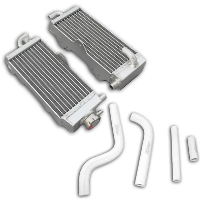 Radiador de aluminio y manguera blanca para Yamaha YZ 125 YZ125 1996-2001 1997 1998 99 00 Foto 1 de 4