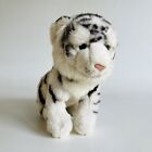 Living Nature Soft Toy Cuddly Plush White Tiger Stuffed Animal Plushie 10”