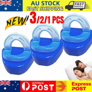 1-3X HONEX ANTI SNORE MOUTHPIECE MOUTH GUARD STOP SNORING GRINDING SLEEP AID AU - Picture 1 of 14