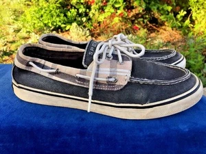SPERRY TOP SIDER Mary Janes Boat Deck Tartan Plaid Loafers Womens Shoes Sz 10 - Picture 1 of 9