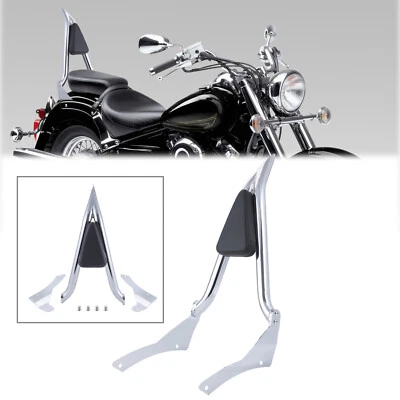 23" Sissybar Backrest For Yamaha V Star XVS 400 650 Classic 1998-2016 2017 2018 Foto 1 de 4