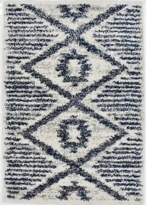 Alfombra de área Mason Brooks blanca de transición para interiores Shag Cloud Shag - Imagen 1 de 6