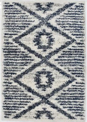 Mason Brooks Transitional White Indoor Shag Cloud Shag Area Rug - Image 1 of 4
