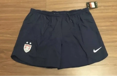 USA Nike Navy Blue Soccer Shorts Women’s Large Solo Morgan Rapinoe Lloyd Ertz Cover
