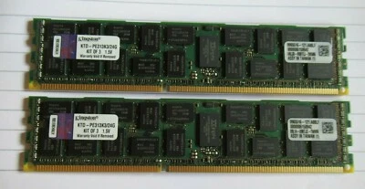 Kingston KTD-PE313K3/24G 16GB 2x8GB PC3-10600 DDR3-1333MHz ECC CL9 240P Memory - Image 1 of 3