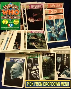 1996 Cornerstone Doctor Who Series 3 Base Trading Cards You Pick-1 - Picture 1 of 154
