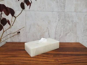 Onyx Tissue Box,Marble Tissue Box & Marble Box - Picture 1 of 6