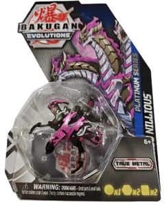 Neo Nillious Bakugan EVOLUTIONS Platinum Series Figure BLACK PINK True Metal NEW - Picture 1 of 2