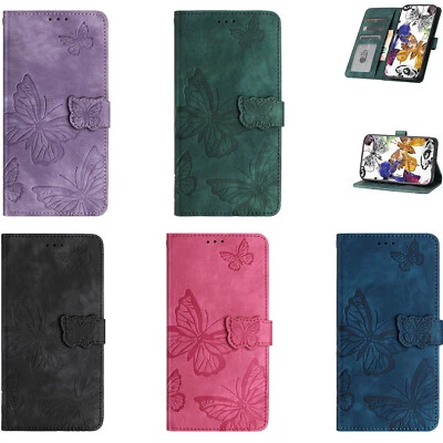 For Huawei P40 P50 P30 Butterfly Pattern PU Leather Flip Wallet Case Phone Cover - Image 1 of 4