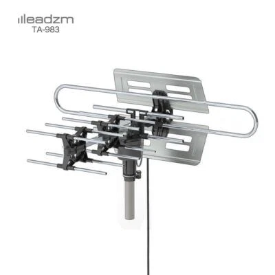 990 Mile HDTV Outdoor Amplified HD TV Antenna 38dB 360° Rotate w/ Remote Control - Image 1 of 4