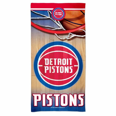 DETROIT PISTONS 30"X60" SPECTRA BEACH TOWEL BRAND NEW WINCRAFT 👀🏀 Cover