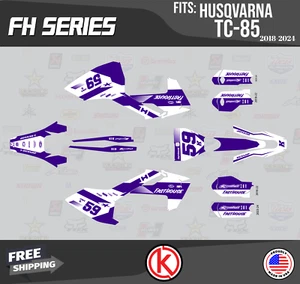 Graphics Kit for  Husqvarna TC85 (2023-2024)  Fh - PURPLE - Picture 1 of 6