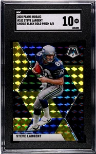 2020 Mosaic Steve Largent Choice Black Gold Prizm 5/8 SGC GEM Mint 10 - Bild 1 von 2