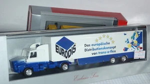 Herpa Scania 142 H Hauber Sattelzug Eurodis Trans-o-flex 1:87 H0 neu & OVP - Bild 1 von 1