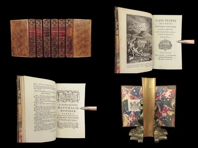 1779 PLINY Elder 1ed Natural History Astronomy Magic Alchemy Miracles Gemology 6 - Image 1 of 4